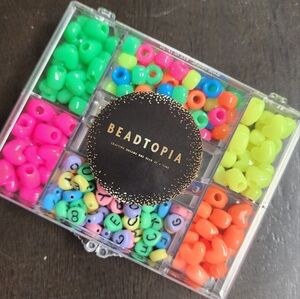 Beadtopia Neon Vibrant Bead Collection for Kids Multicolor New
